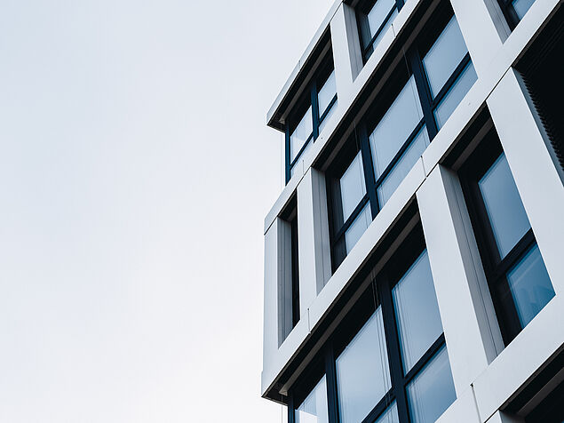 Detailansicht der Fenster